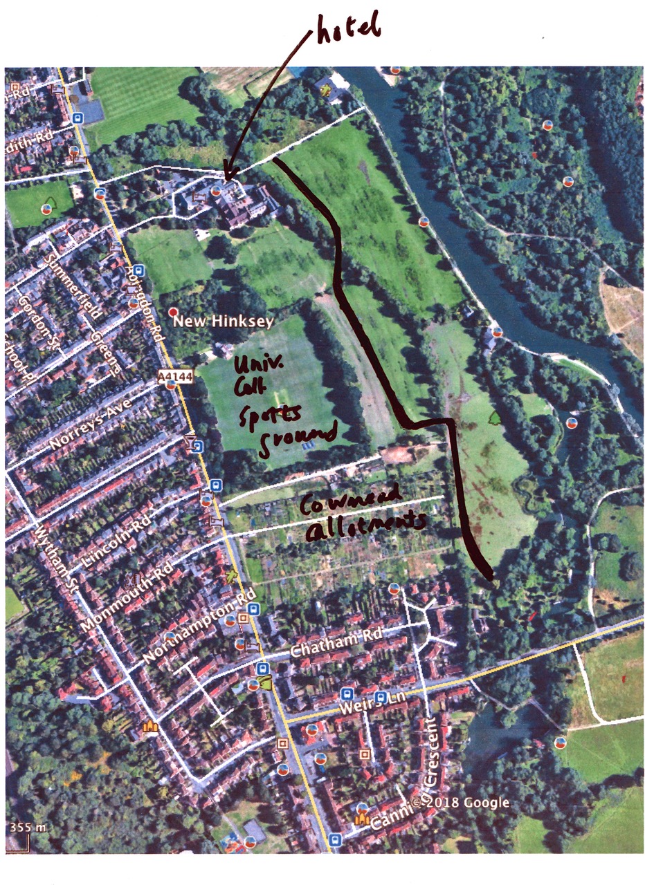 The black line reprints the approximate line of the proposed bund